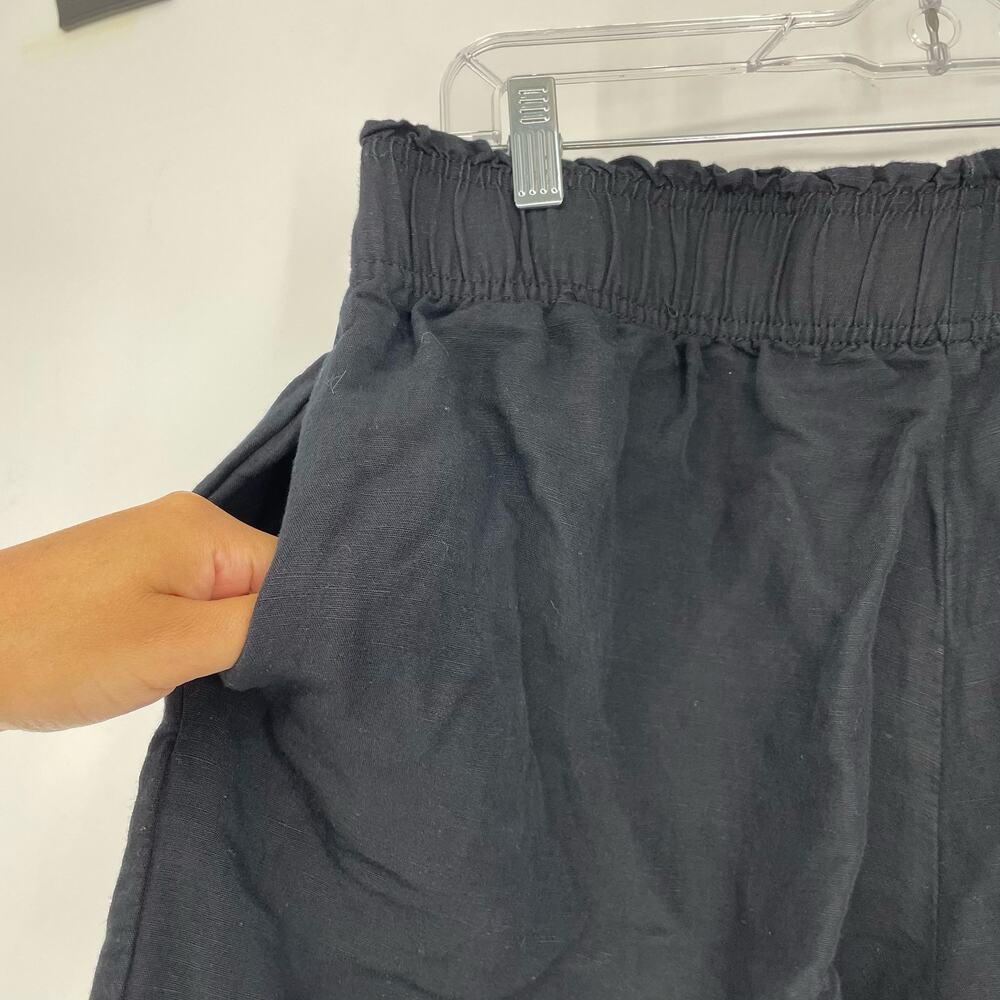 H&M High Rise Linen Blend Short Size Large - Picture 4 of 7